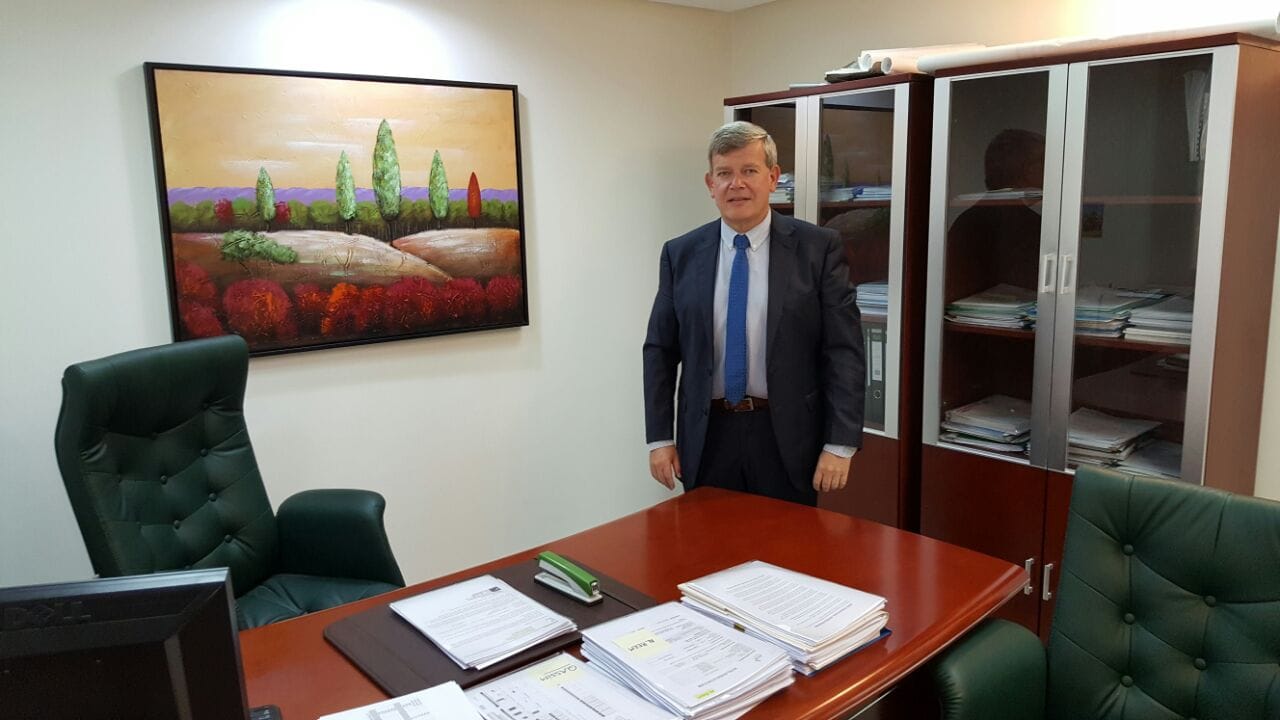 Stephane Meunier's executive office at La Palma Resort, Riyadh